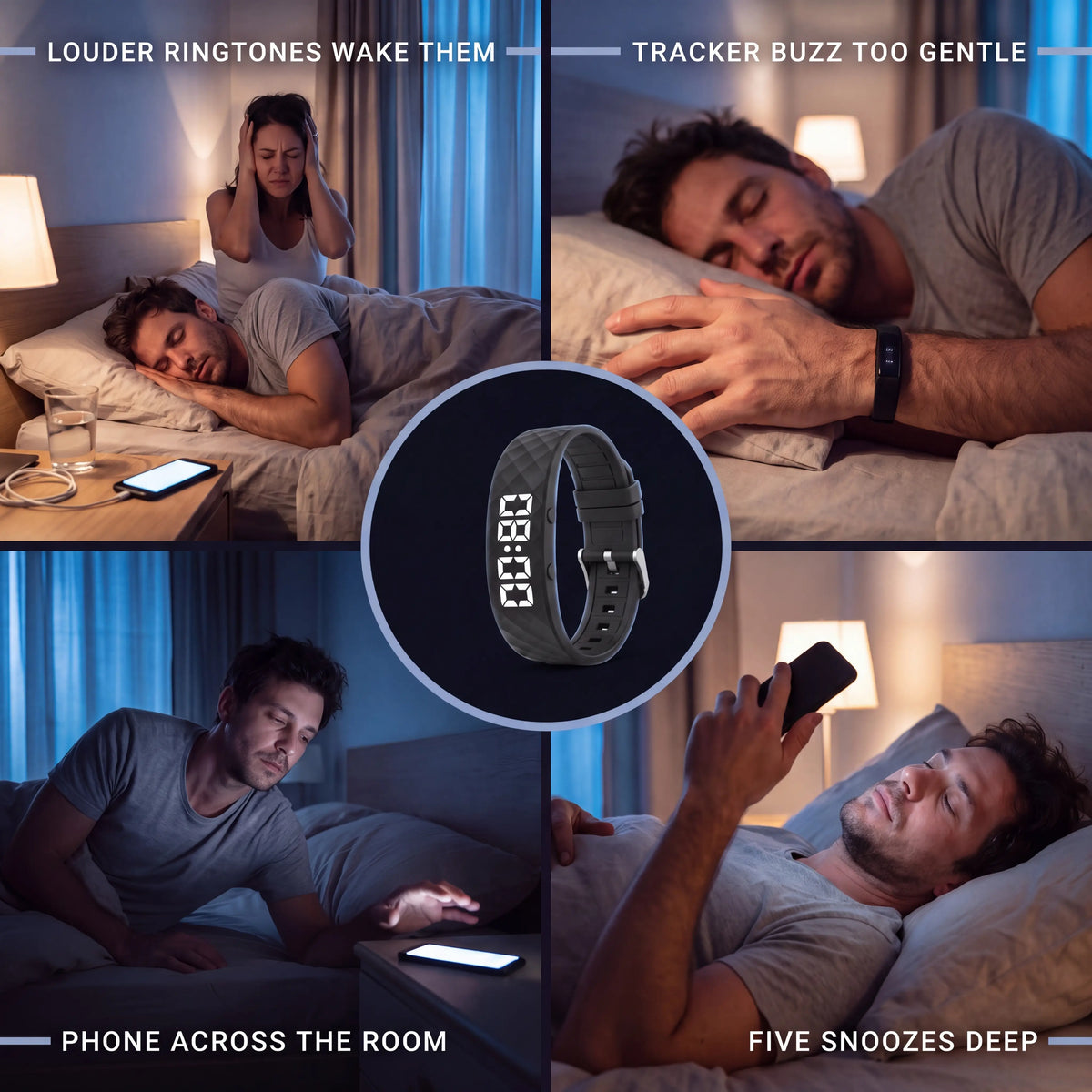 Silent Wake Band — Vibrating Alarm for Heavy Sleepers