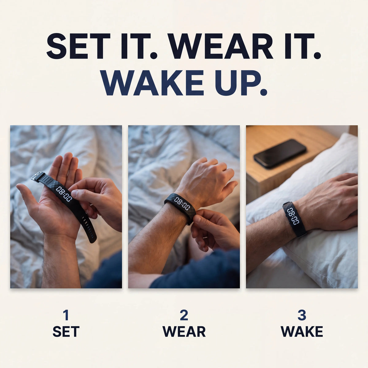 Silent Wake Band — Vibrating Alarm for Heavy Sleepers