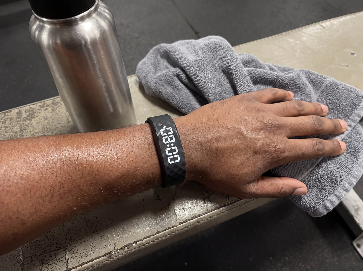 Sample photo: band worn at the gym
