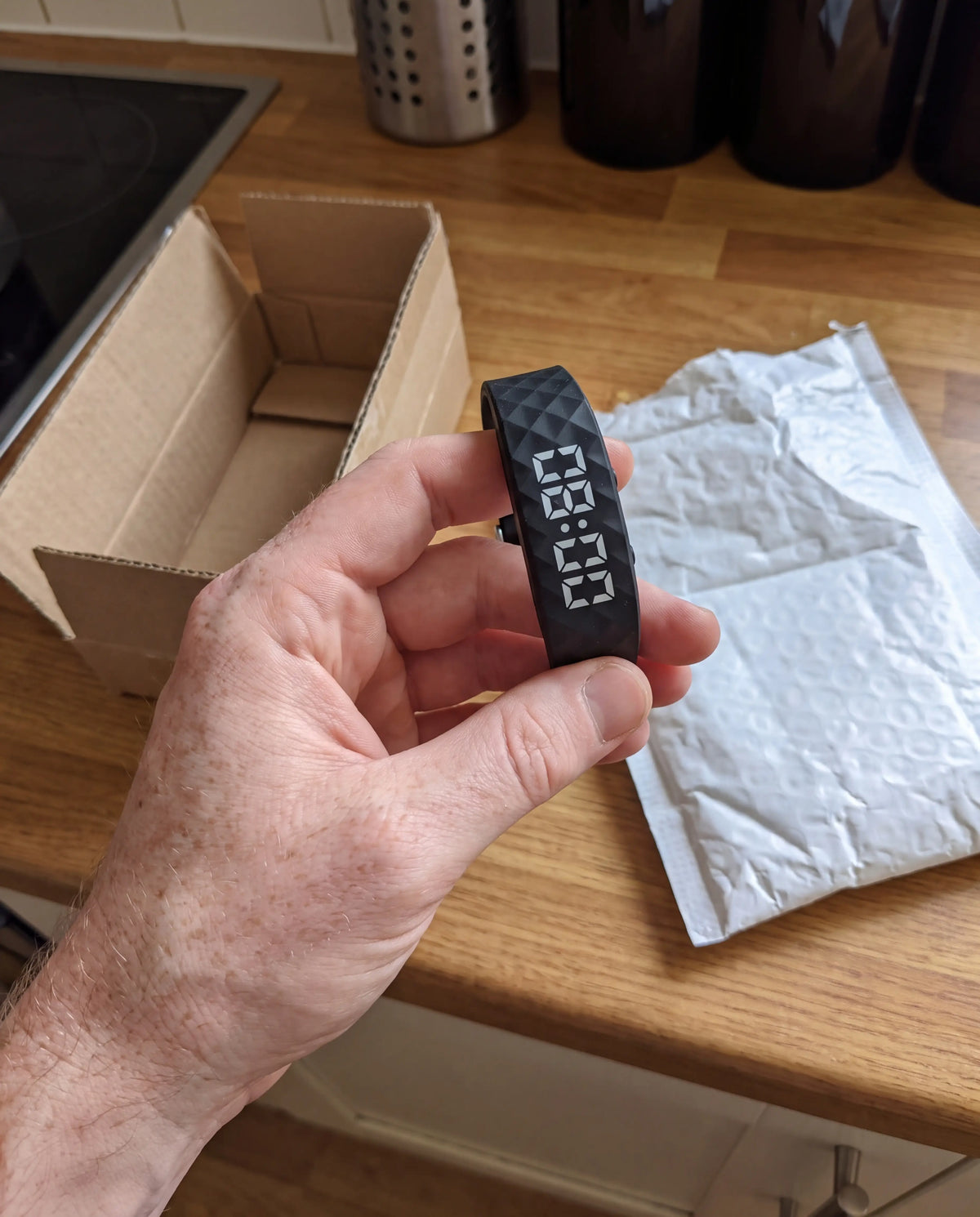 Sample photo: band just unboxed